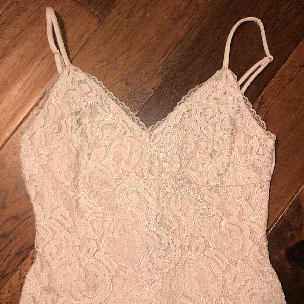 Blush lace bodysuit
